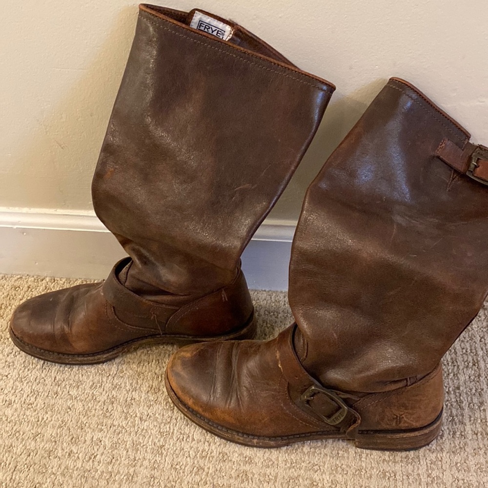 Frye slouch riding boots. Used condition size 7